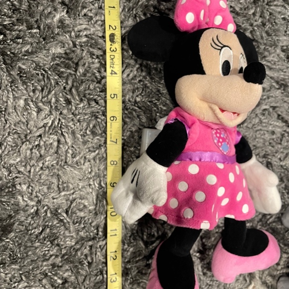 Disney SINGING TALKING MINNIE MOUSE BOWTIQUE 14\" Plush STUFFED ANIMAL W/ LIGHTS - Picture 4 of 4